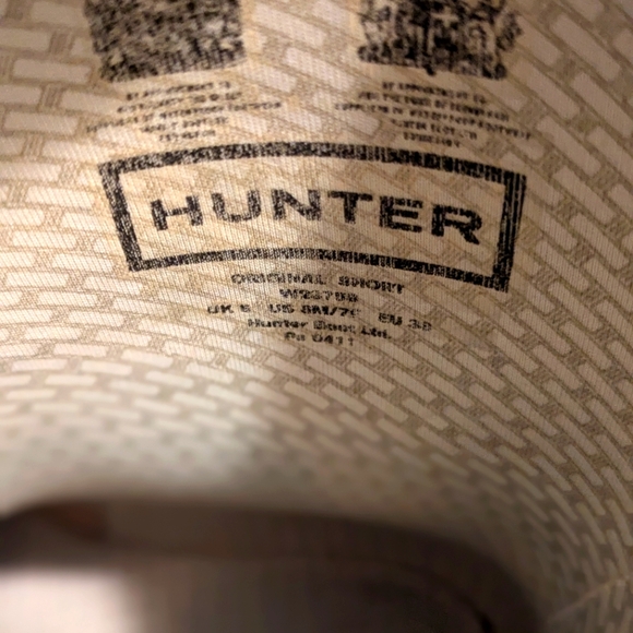 Hunter Original Short Boots Dark Green Size US 7/8 EU 38 - Picture 9 of 11